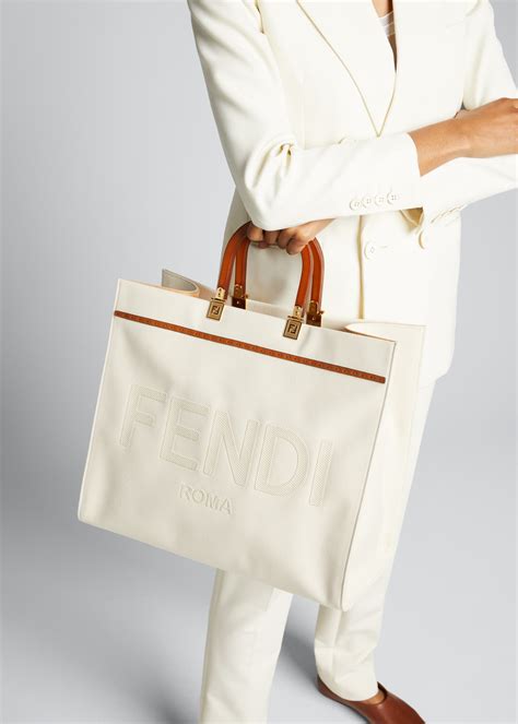 fendi sunshine medium size|fendi large sunshine tote bag.